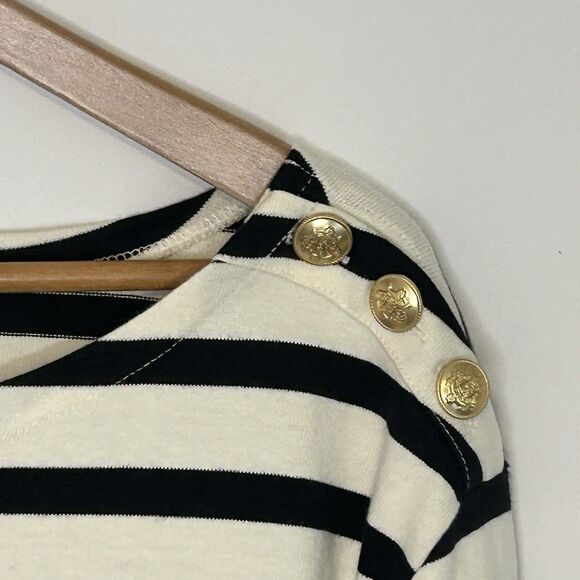 J.Crew NWT Mariner Cloth Shirtdress 3X Gold Buttons Pockets Nautical Preppy - Picture 5 of 10
